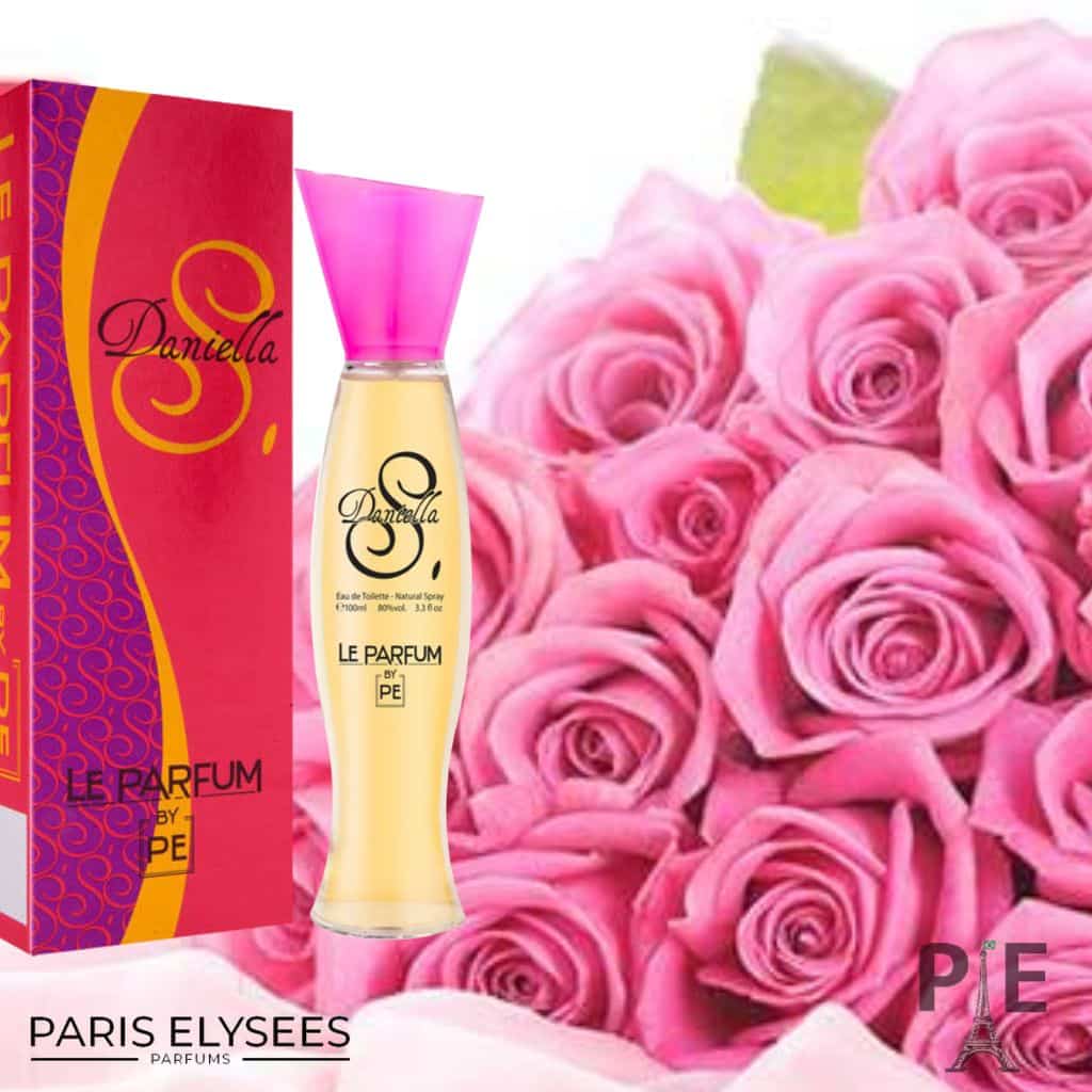 Perfume Feminino Daniella Sabrini Paris Elysees 100 ml Imagem fundo com rosas