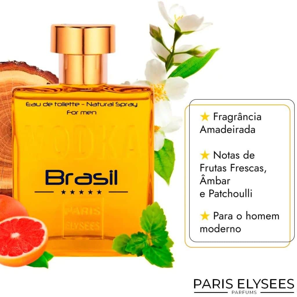 Notas do perfume Vodka Brasil Amarelo Paris Elysees Yellow