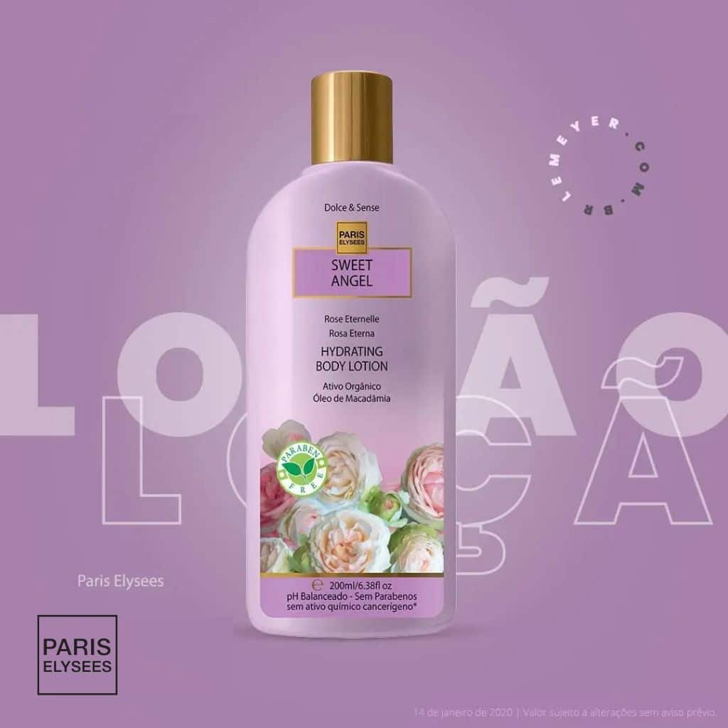 Sweet Angel Paris Elysees Loção Hidratante Dolce e Sense 200 ml