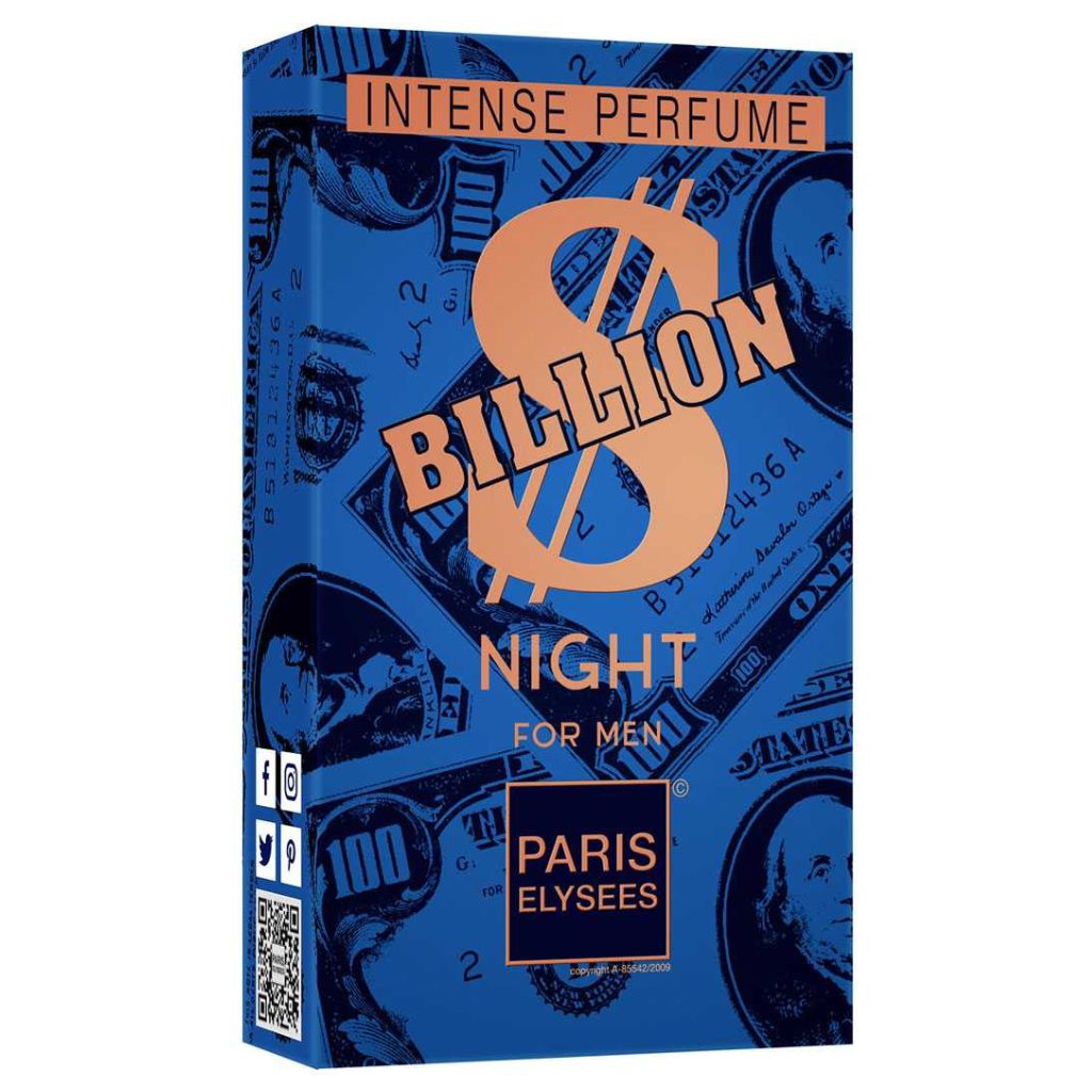 Perfume Masculino Billion Night Paris Elysees 100 ml